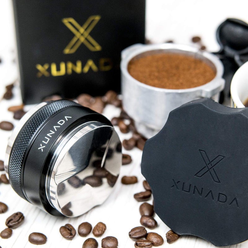 X XUNADA 53.3mm Coffee Distributor & Tamper, Works with all 54mm Portafilters, Espresso Hand Tampers, 2-in-1 Adjustable Espresso Distribution Leveler & Tamping Tool - Image 4